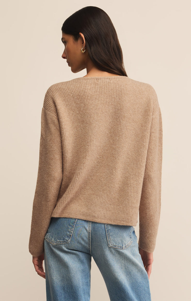 Ladies Emile Cardigan - Biscuit