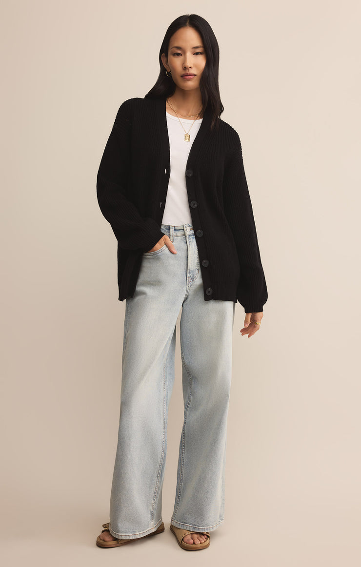 Ladies Voyager Cardigan - Black