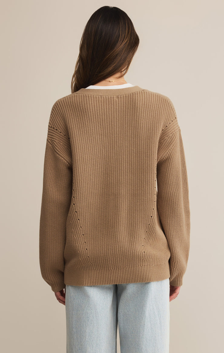 Ladies Voyager Cardigan - Desert Tan