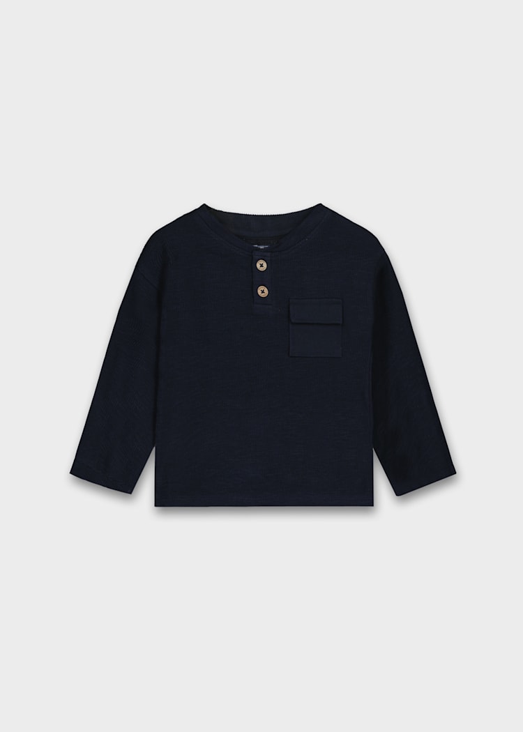 Infant Boy Long Sleeve Top - Navy