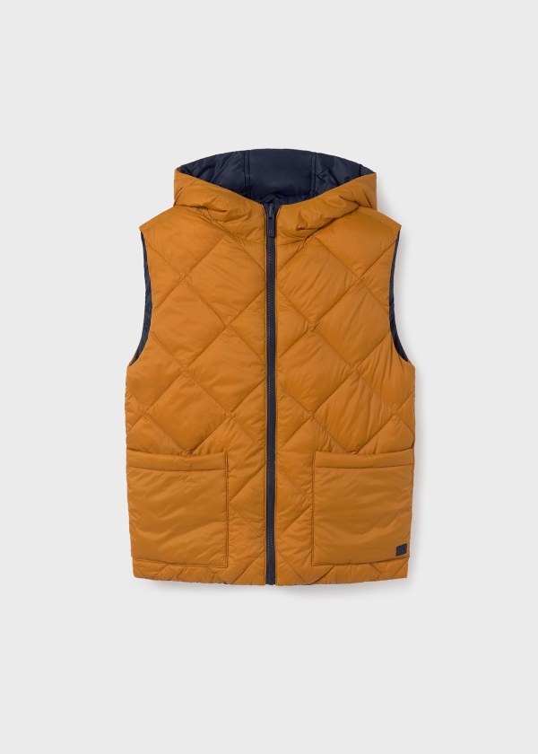 Boy's (8-16) Reversible Vest - Amber / Navy