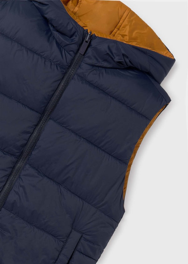 Boy's (8-16) Reversible Vest - Amber / Navy