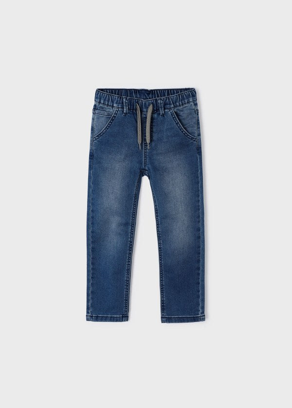 Boy's (2-9) Soft Denim Jogger Pants