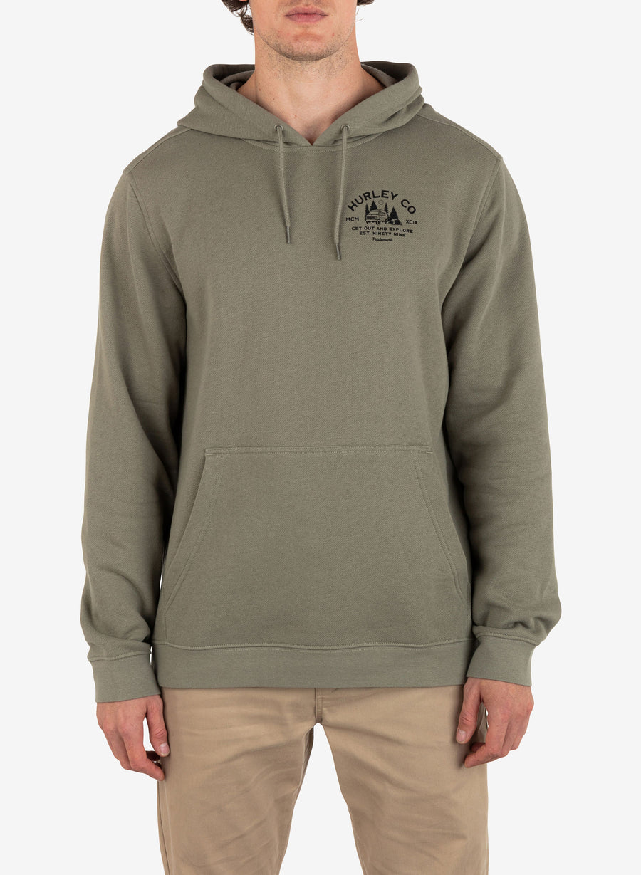 Men's Campin Fleece Pullover - Army