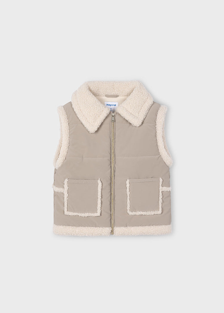 Girl's (2-10) Sherpa Lined Vest