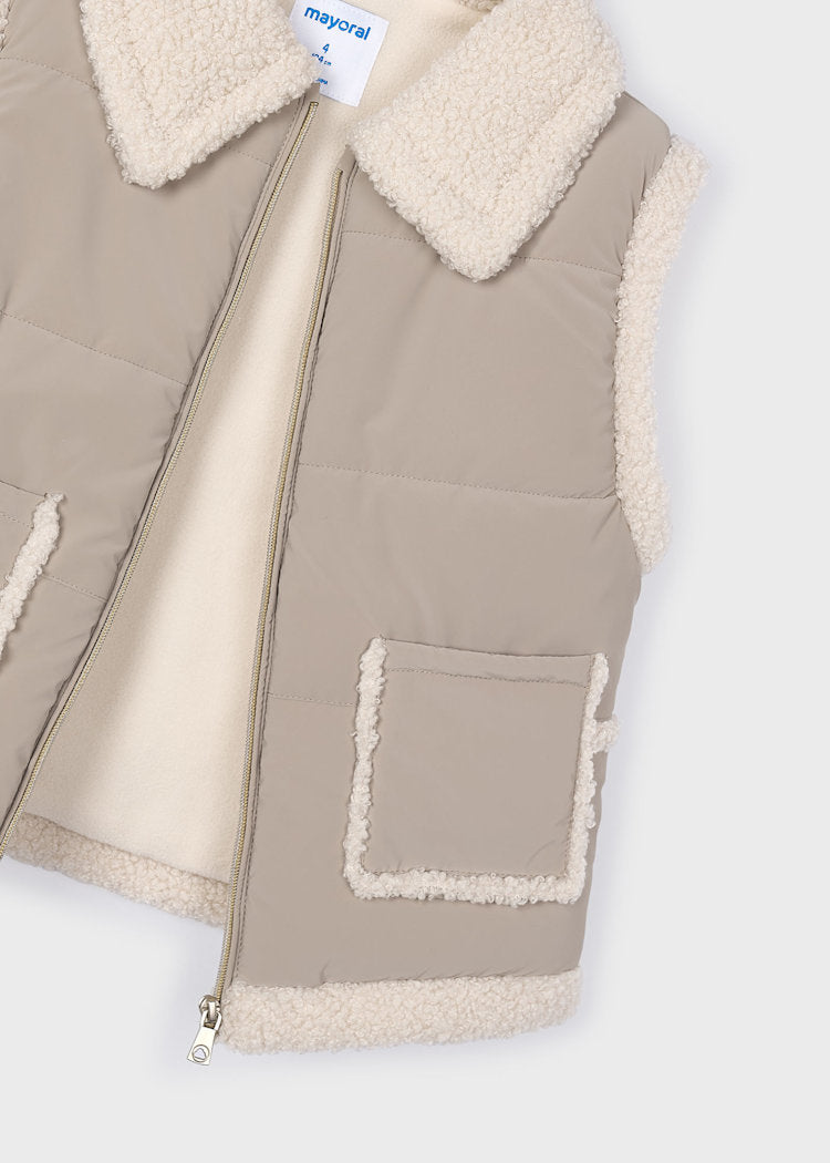 Girl's (2-10) Sherpa Lined Vest