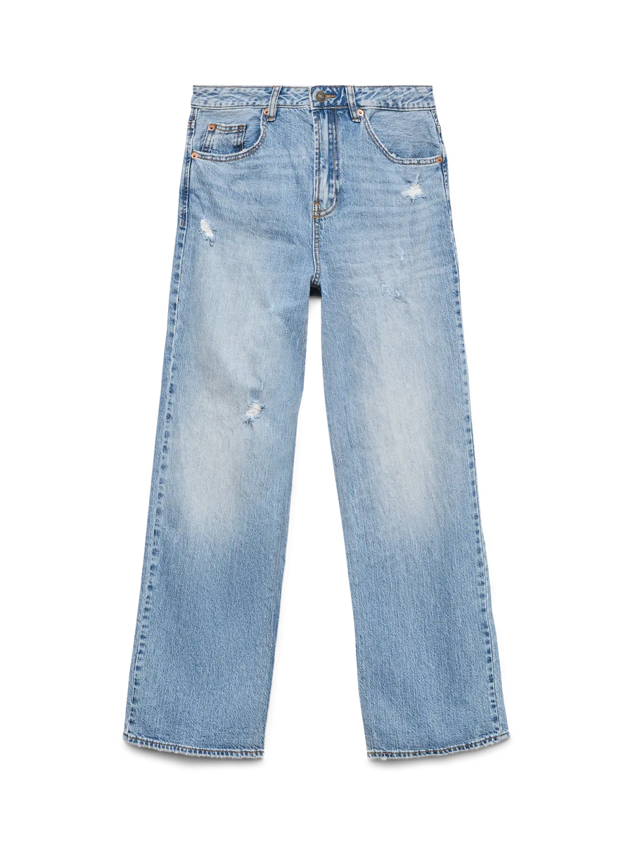 Ladies High Rise Wide Leg Jean - 32