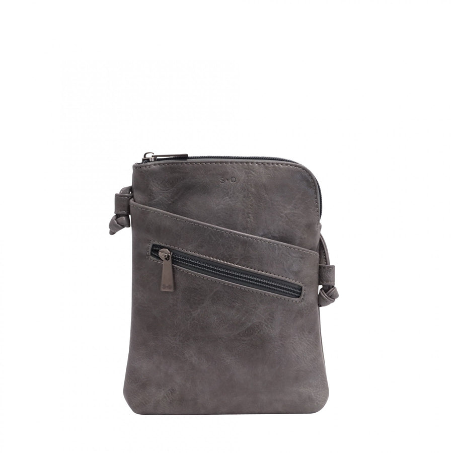 Hannah Crossbody Purse - Charcoal Grey