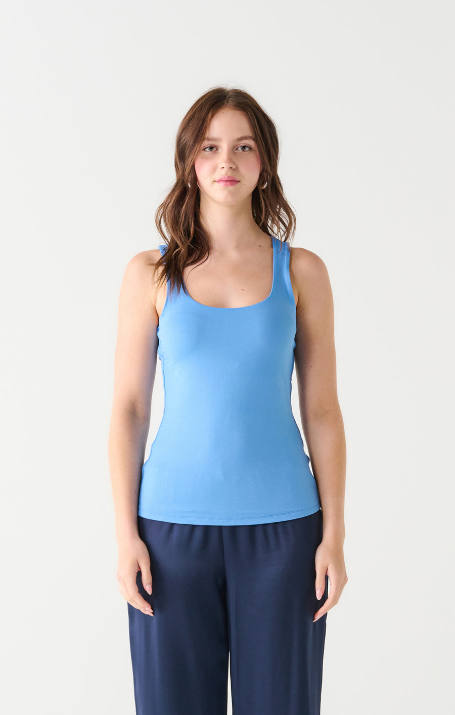 Ladies Square Neck Tank - Ocean