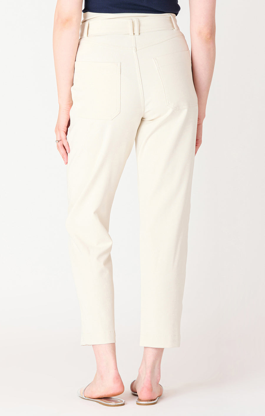 Ladies High Waisted Belted Utility Pant