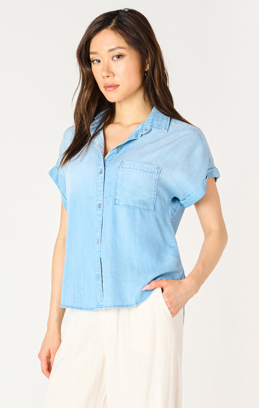 Ladies Short Sleeve Blouse