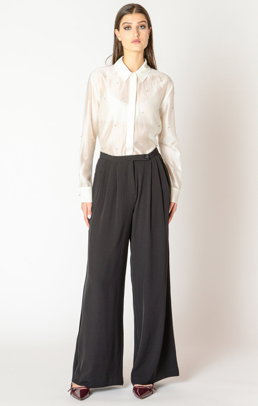 Ladies Wide Flowy Pant