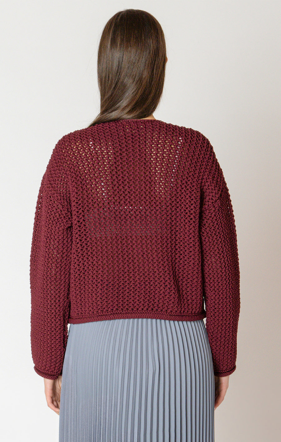 Ladies Chunky Knit Cardigan