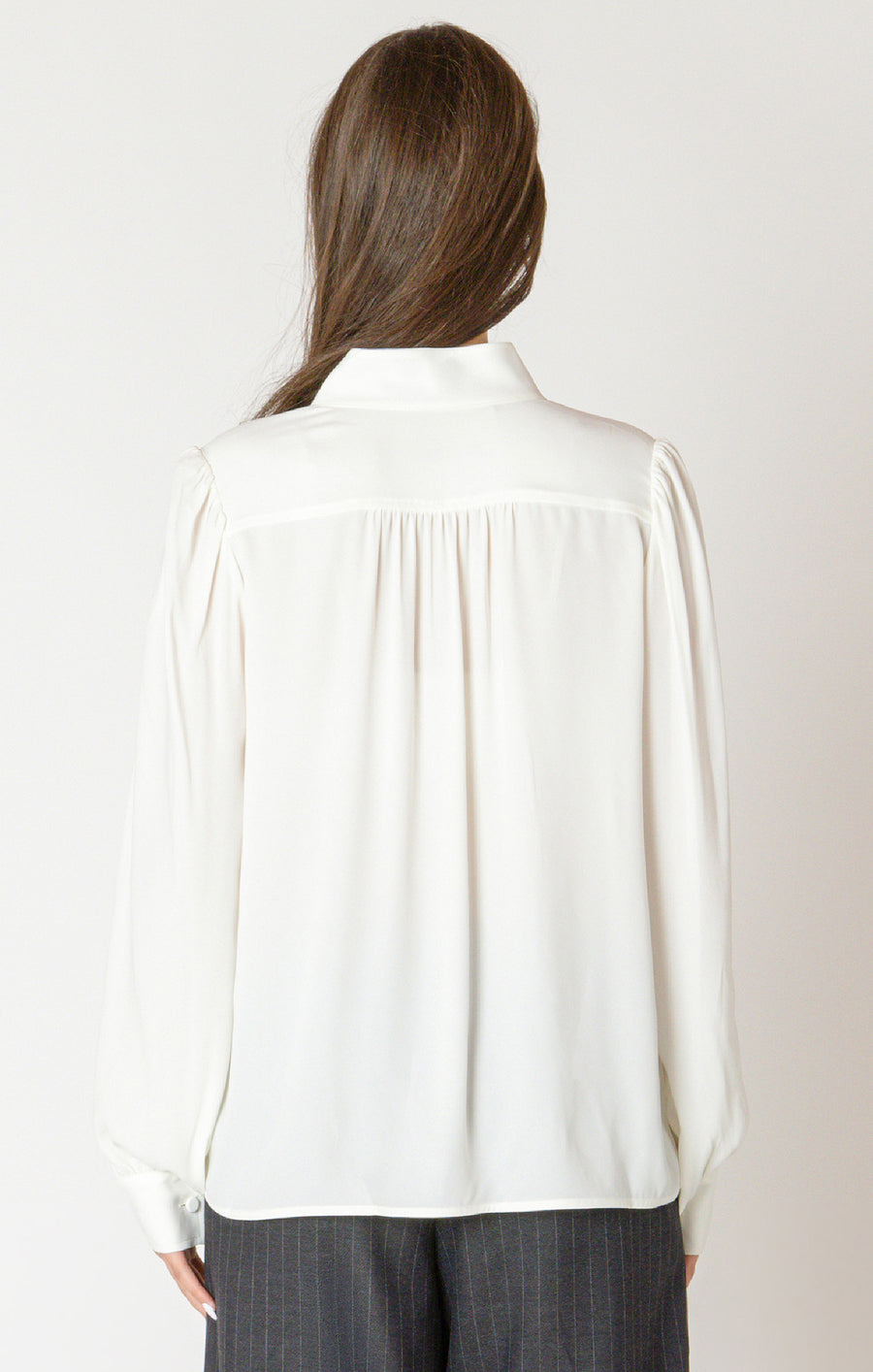Ladies Relaxed Button Front Blouse