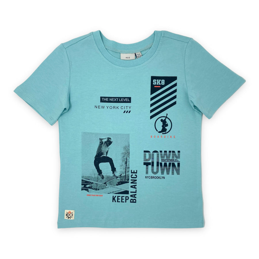 Boy's (2-14) T-Shirt - Aqua