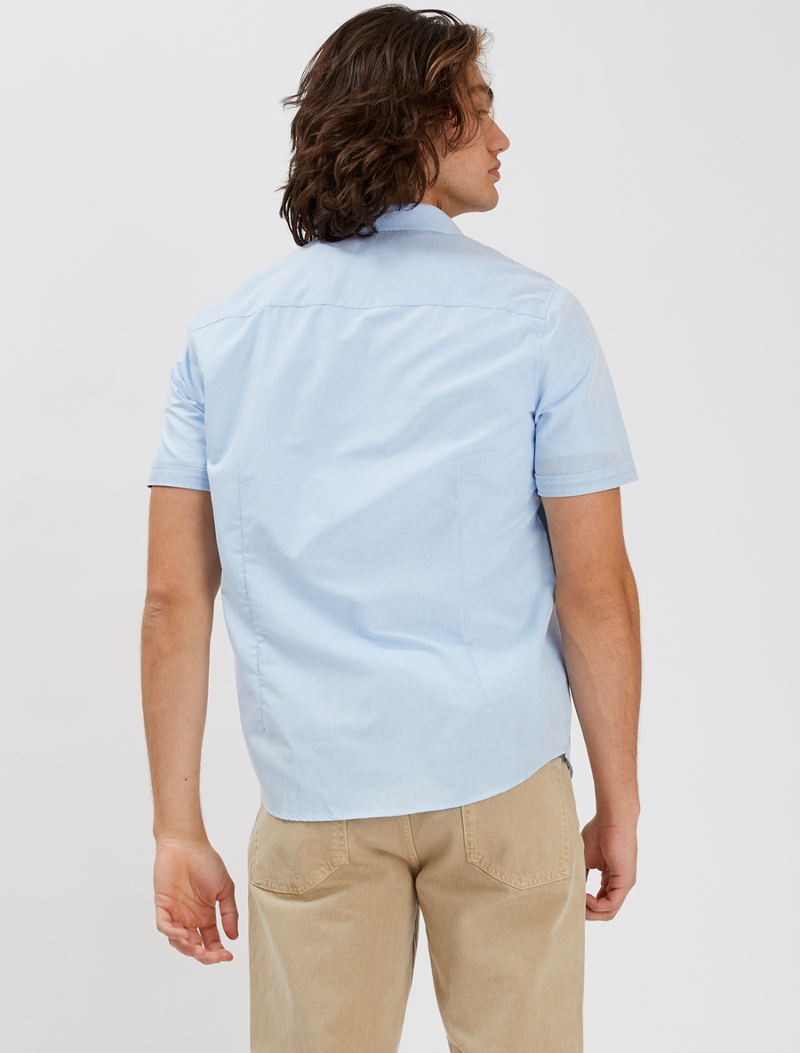 Men's Button Up Shirt - Blue