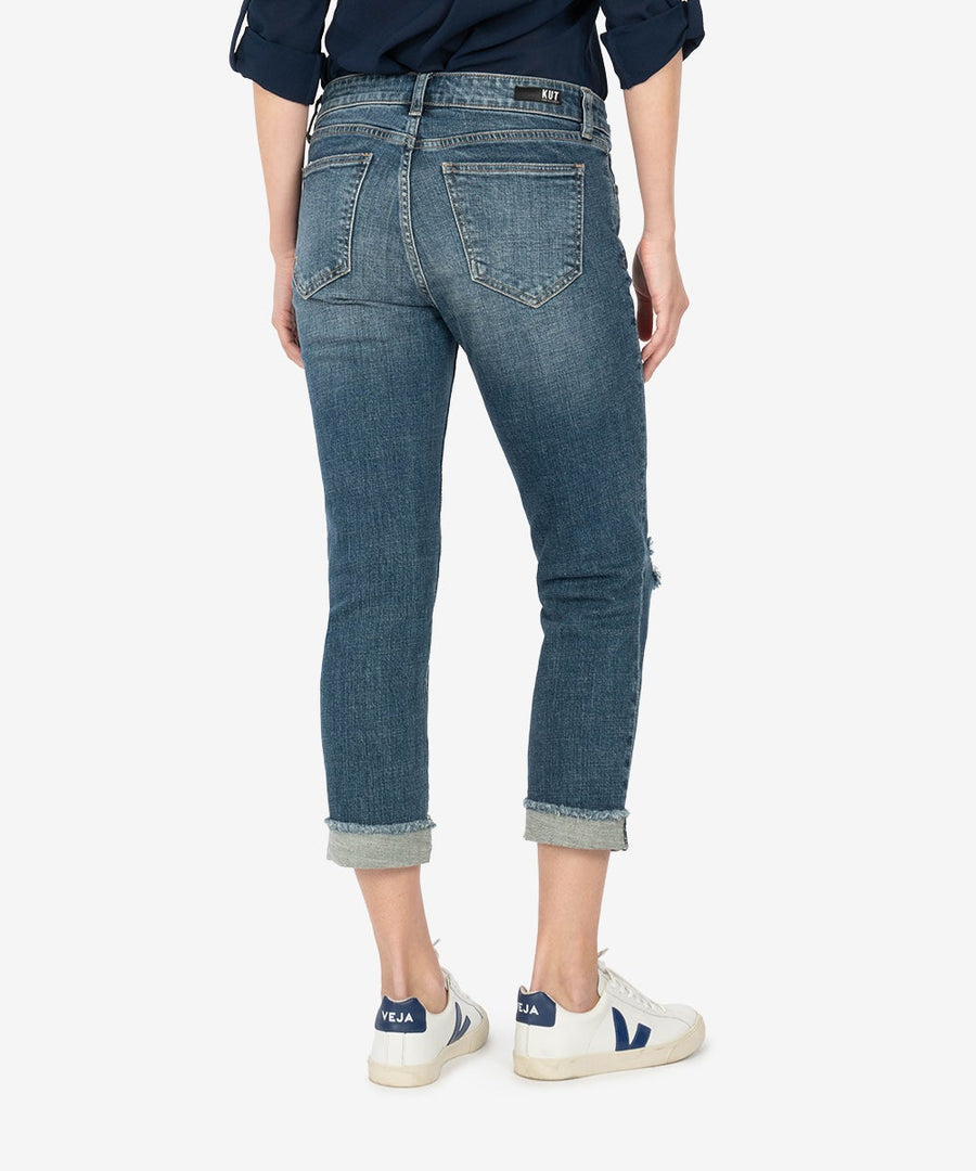 Ladies Amy Crop Straight Leg Jean