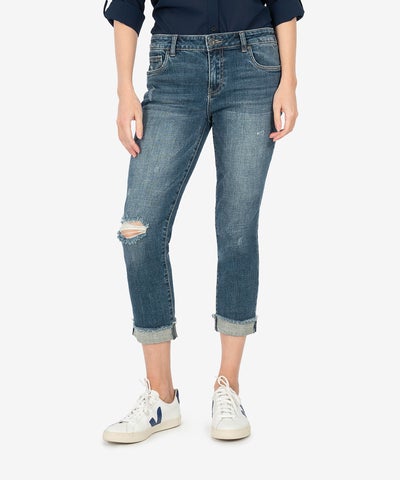 Ladies Amy Crop Straight Leg Jean