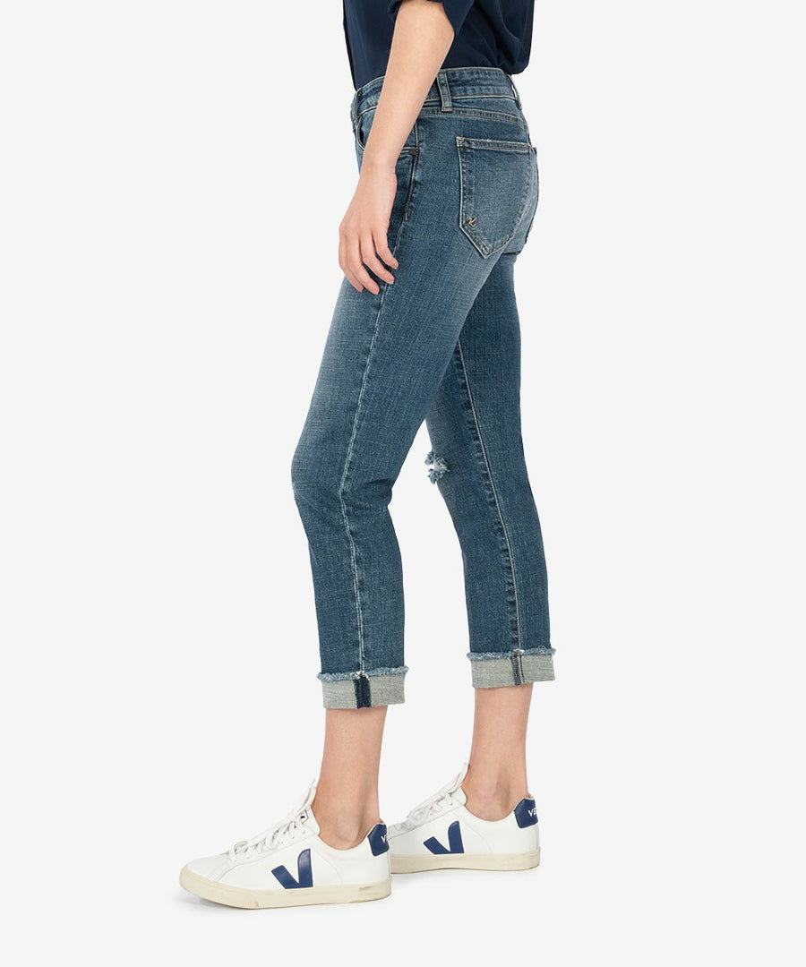 Ladies Amy Crop Straight Leg Jean