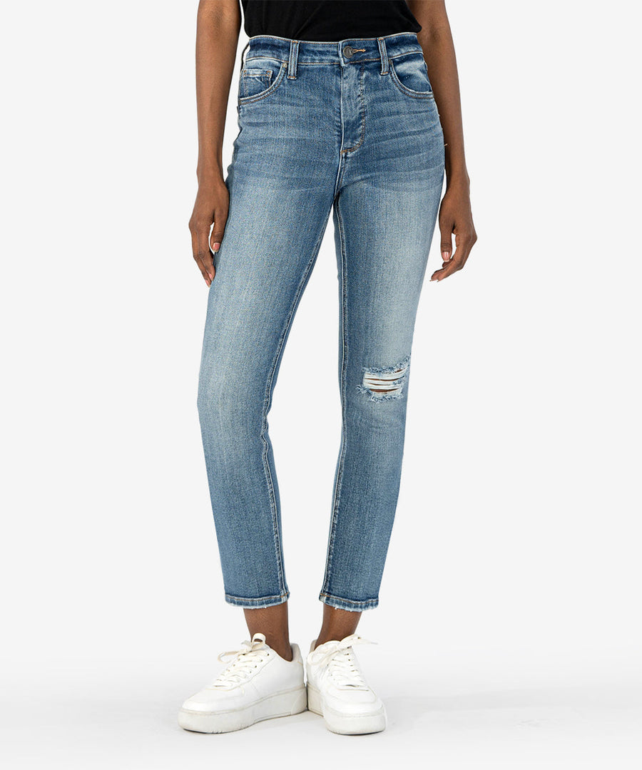 Ladies Naomi Highrise Girlfriend Straight Jean