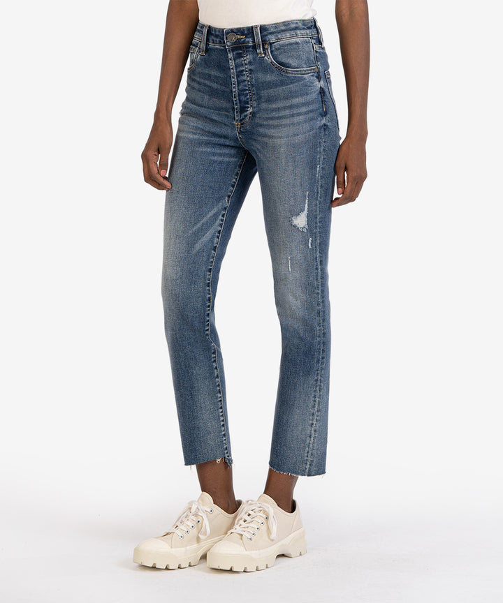 Ladies Rosa High Rise Ankle Straight Jean