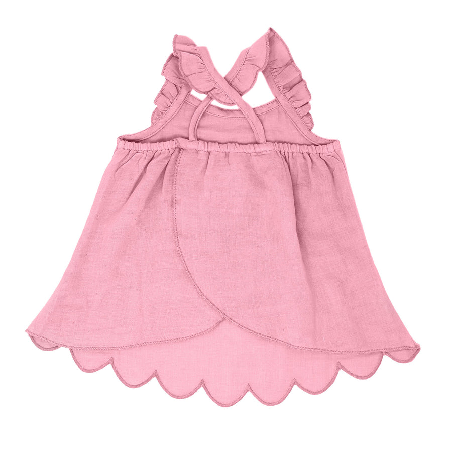 Infant Girl's Organic Muslin Tunic Top & Bloomer Bottom Set