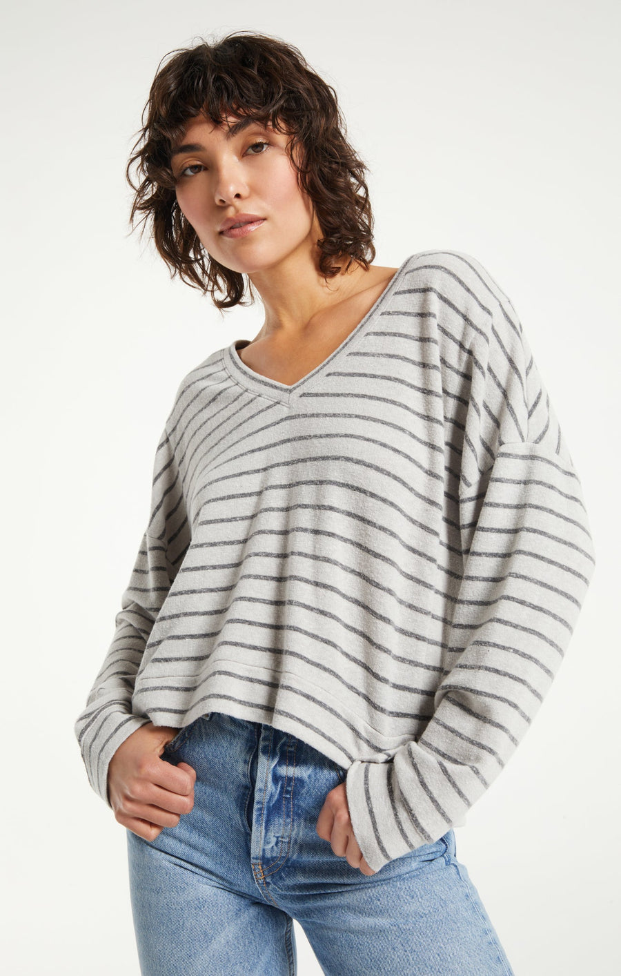 Ladies Stripe Skimmer Weekender