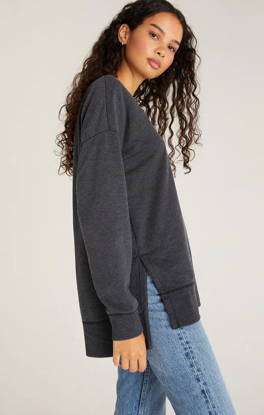 Ladies Modern Weekender V-Neck - Black