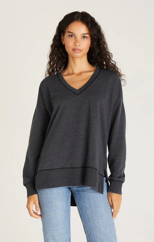 Ladies Modern Weekender V-Neck - Black