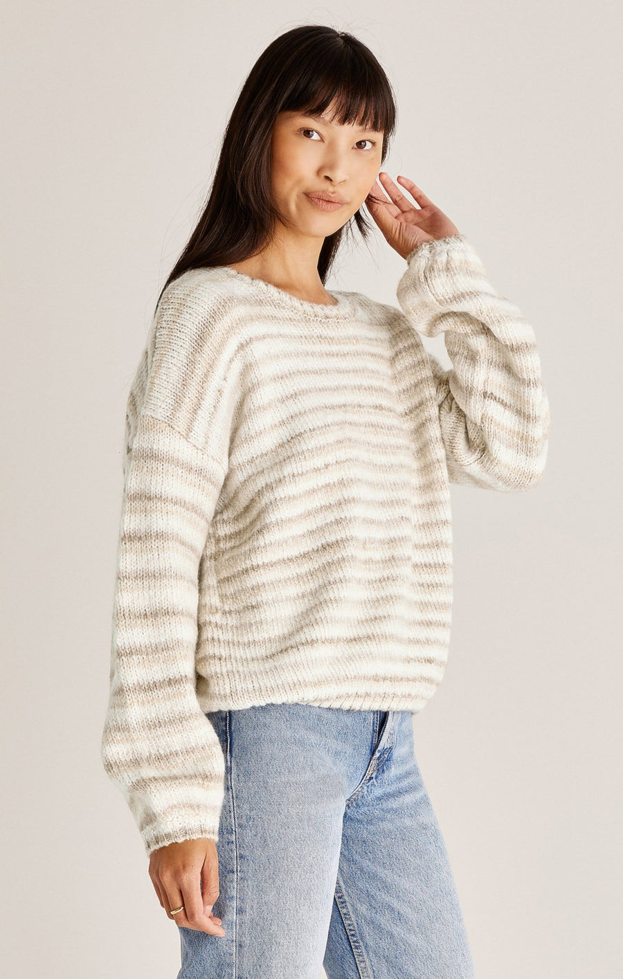 Ladies Piper Ombre Stripe Sweater
