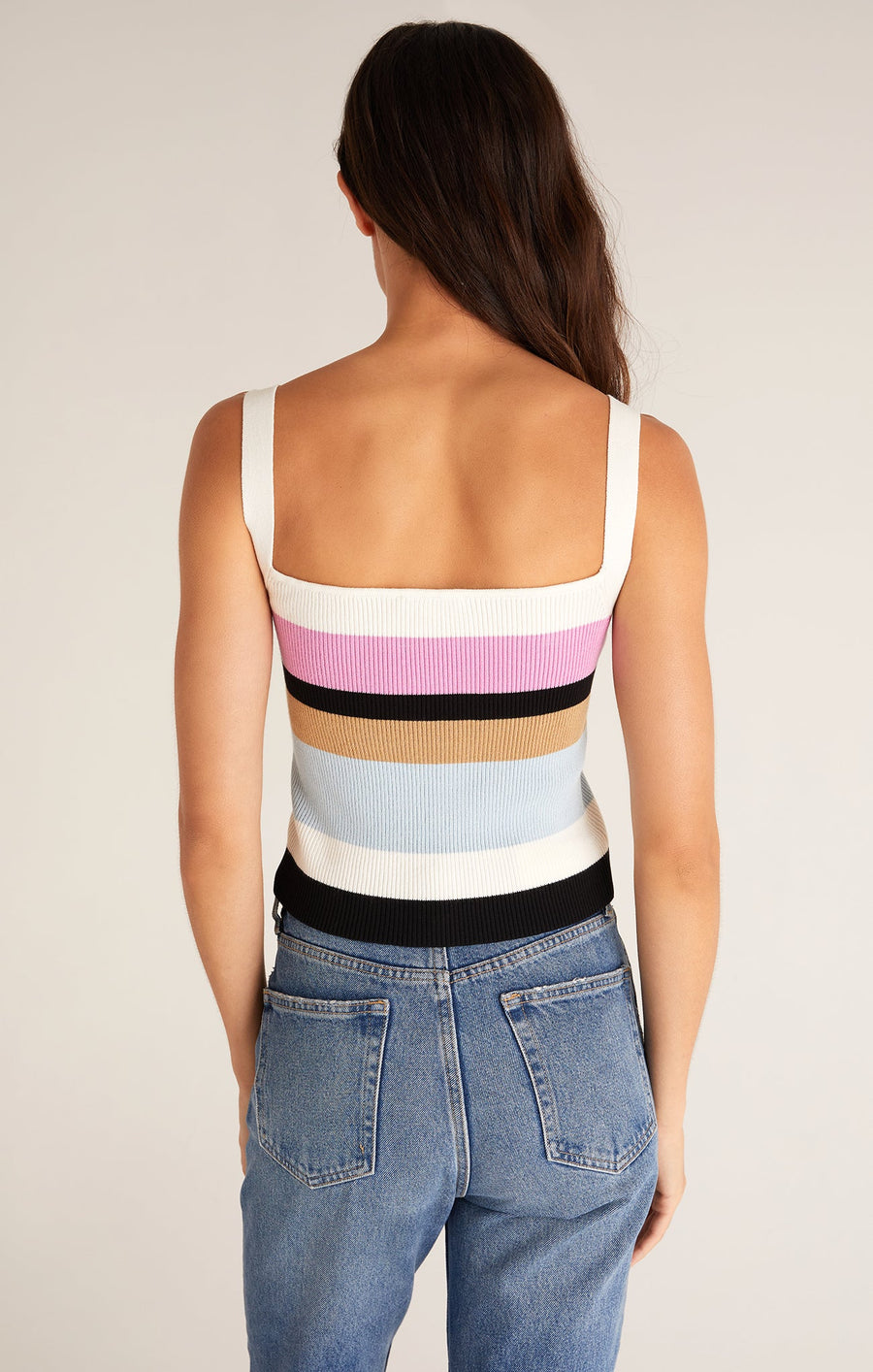 Ladies Stella Stripe Sweater Tank