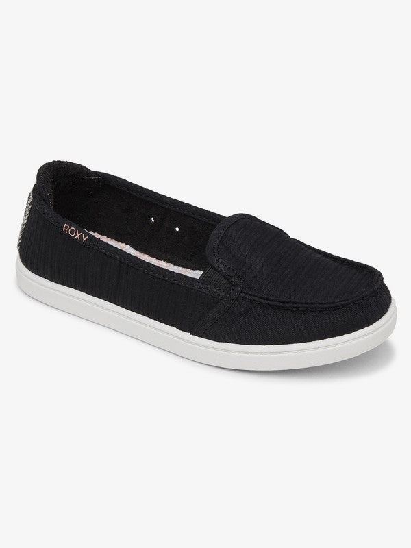 Ladies Minnow Slip-On Shoes - Black