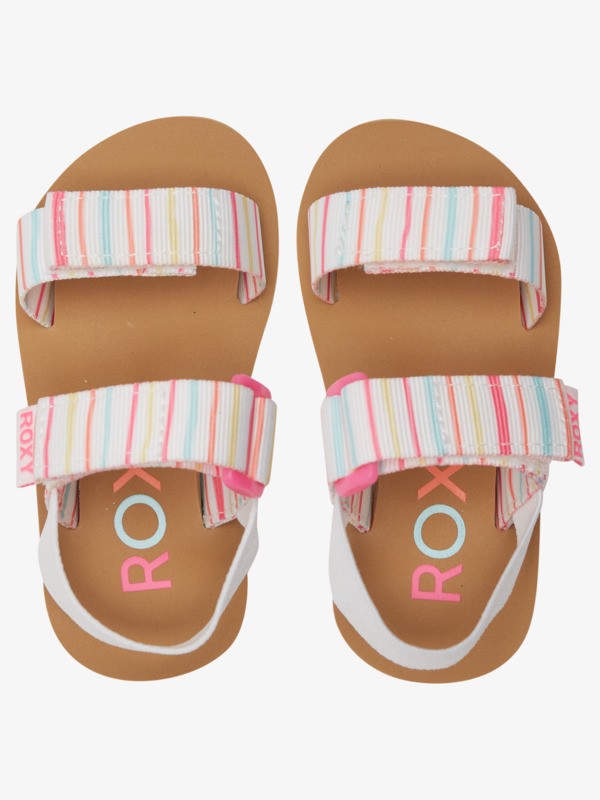 Toddler Girls (Size 5-10) Roxy Cage Sandal - Stripes