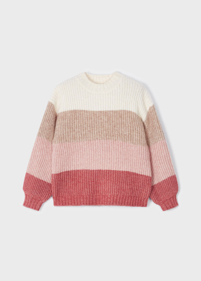 Girl's (2-9) Striped Sweater