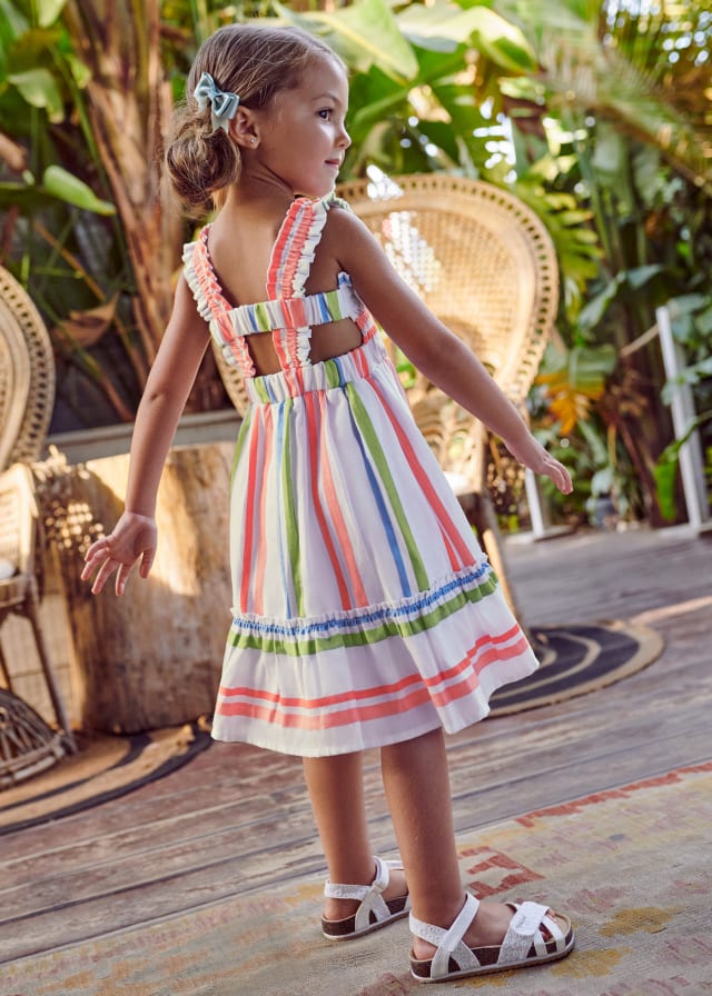 Girl's (2-9) Striped Dress